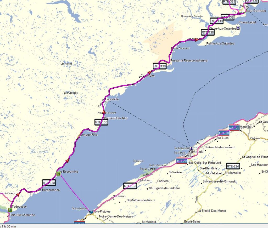 Tadoussac - Baie Comeau 7 Tadoussac Baie Comeau